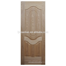 Peau de porte en placage de bois naturel MDF moulé